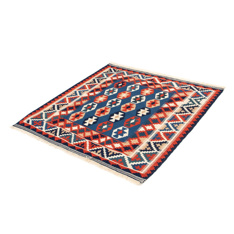 Kelim Teppich - Oriental 103 x 100 cm - dunkelblau