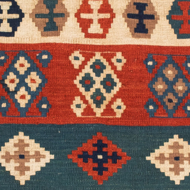 Kelim Teppich - Oriental 102 x 100 cm - blau