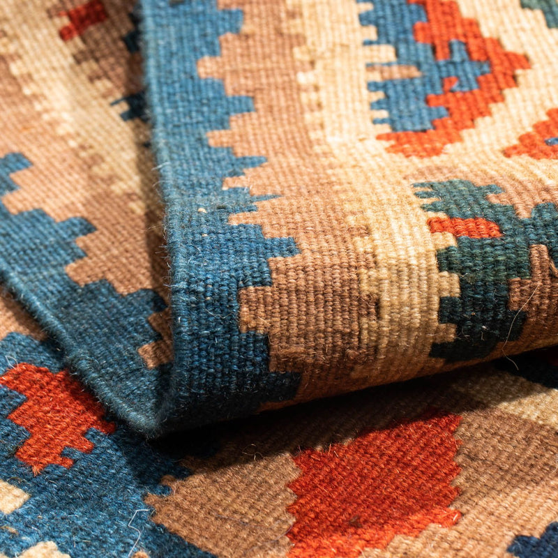 Kelim Teppich - Oriental 102 x 100 cm - blau