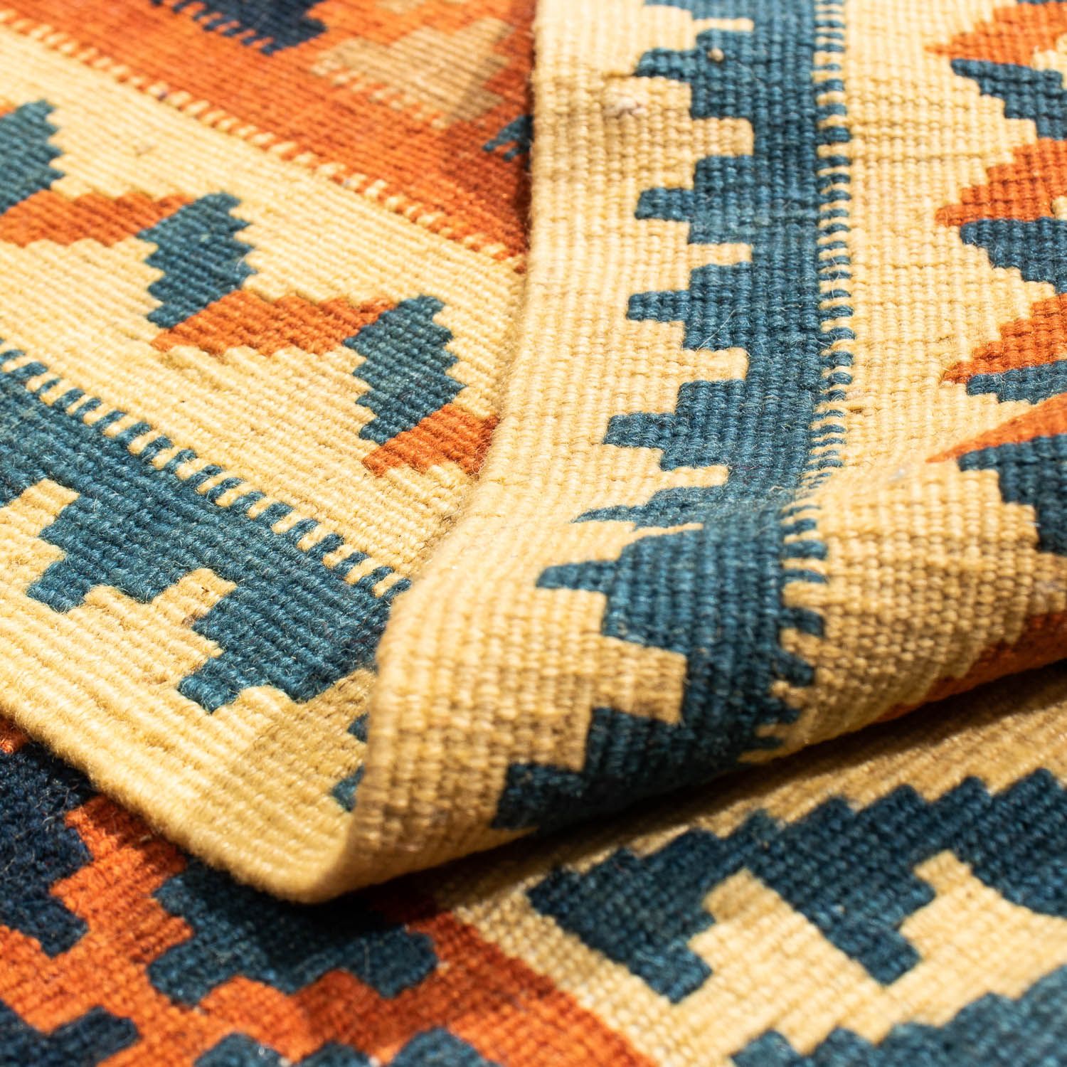 Kelim Teppich - Oriental 103 x 100 cm - beige