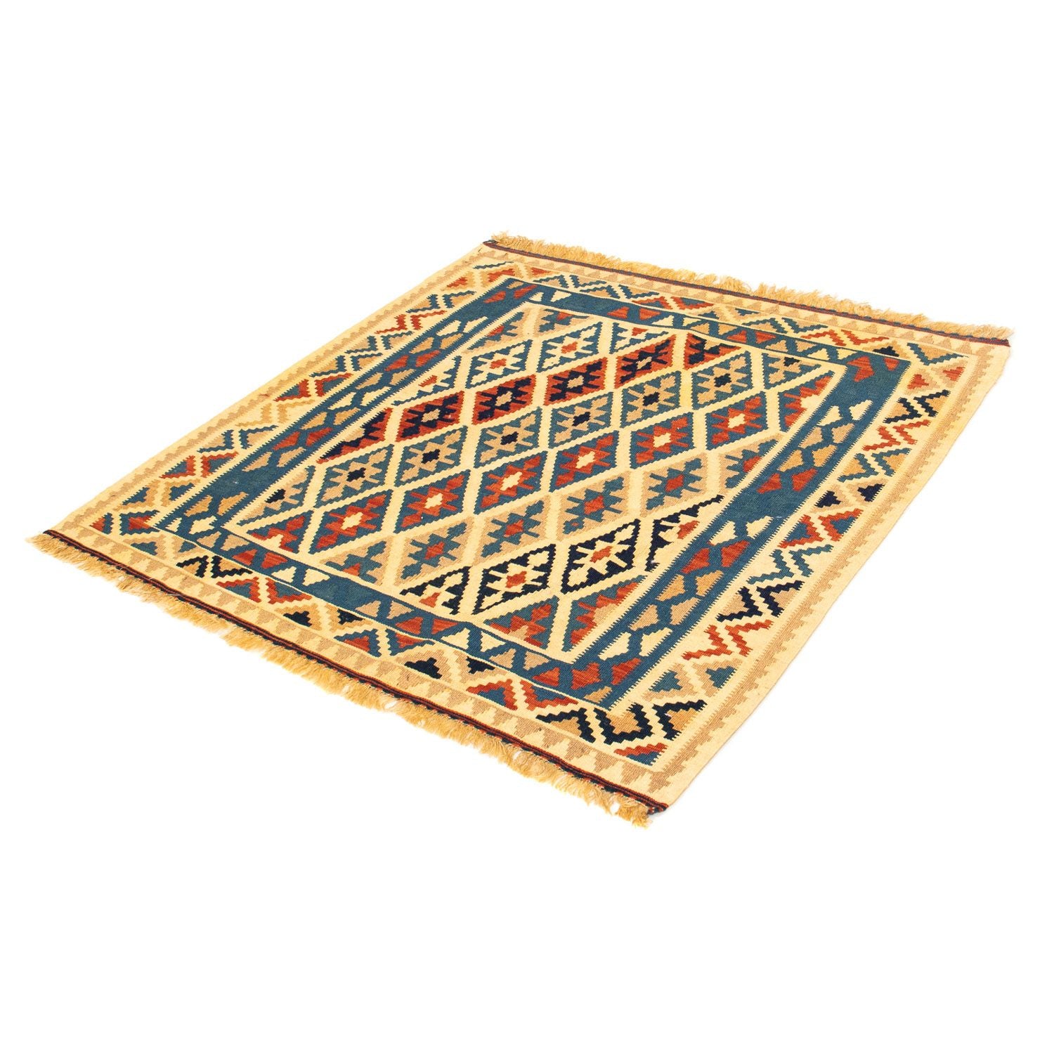 Kelim Teppich - Oriental 105 x 102 cm - mehrfarbig