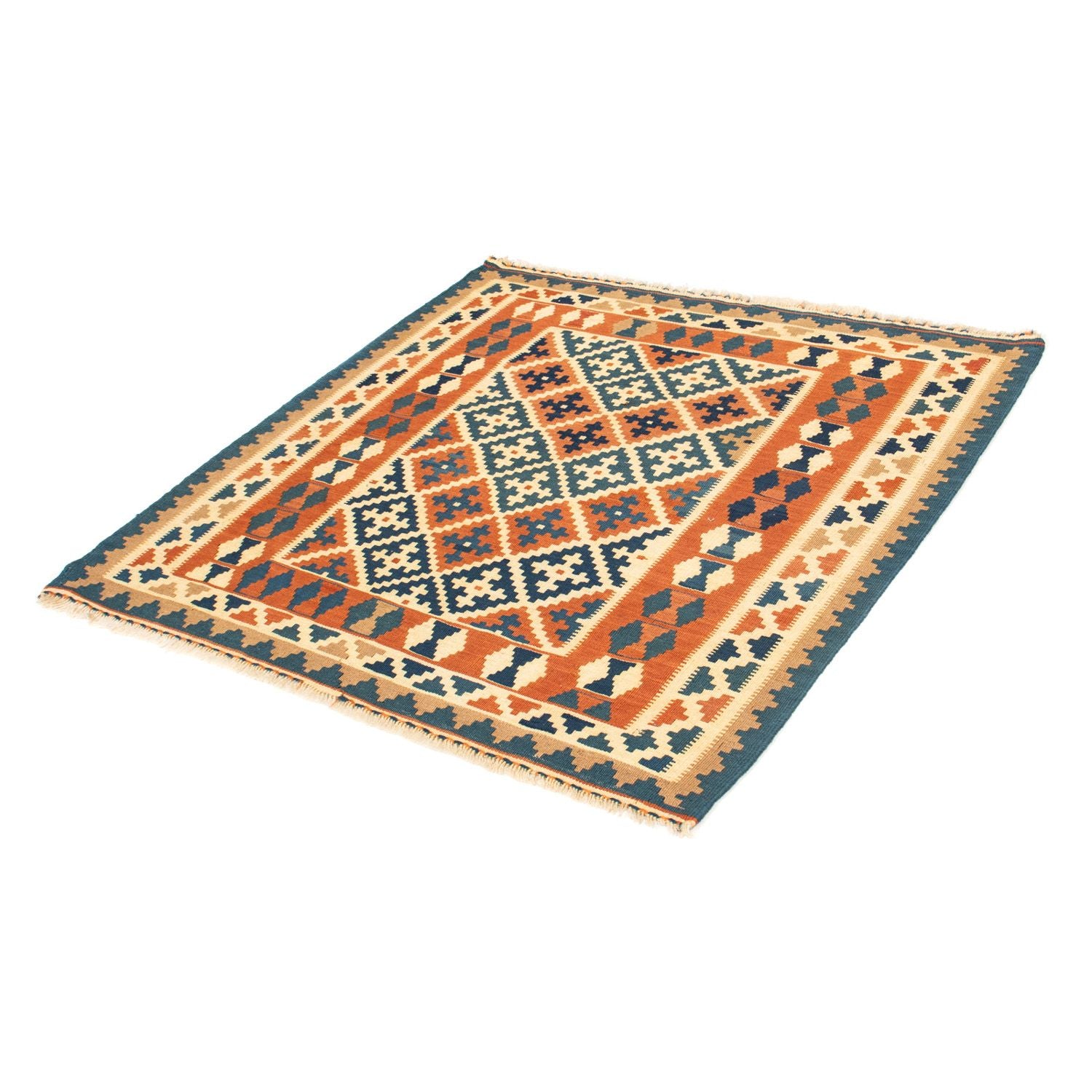 Kelim Teppich - Oriental 105 x 103 cm - orange