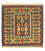 Kelim Teppich - Oriental 100 x 98 cm - dunkelblau