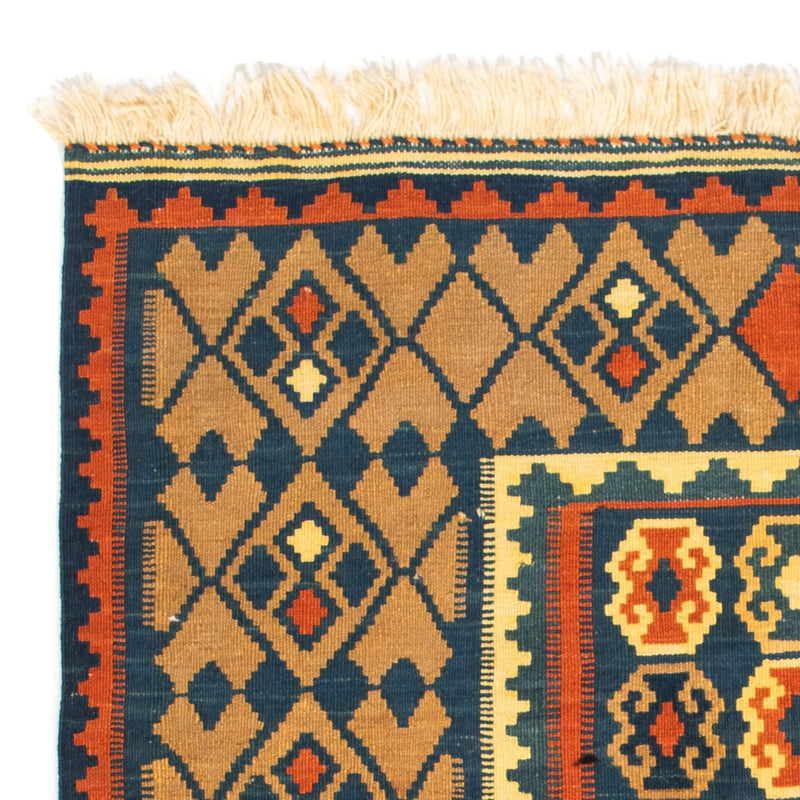Kelim Teppich - Oriental 100 x 98 cm - dunkelblau