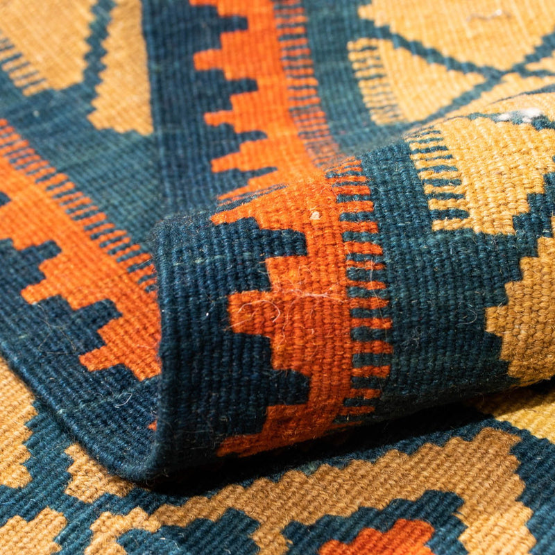 Kelim Teppich - Oriental 100 x 98 cm - dunkelblau