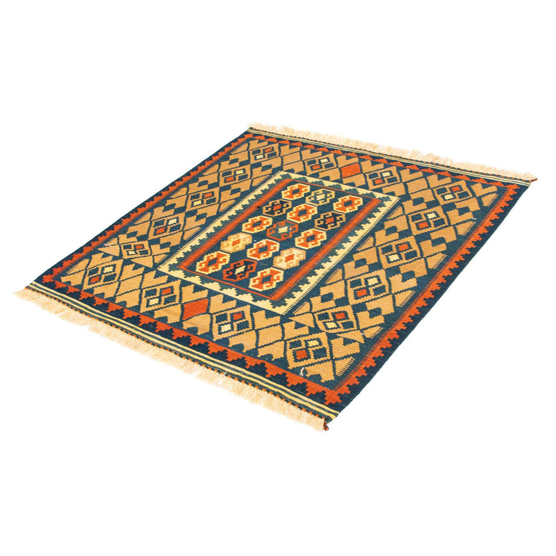 Kelim Teppich - Oriental 100 x 98 cm - dunkelblau