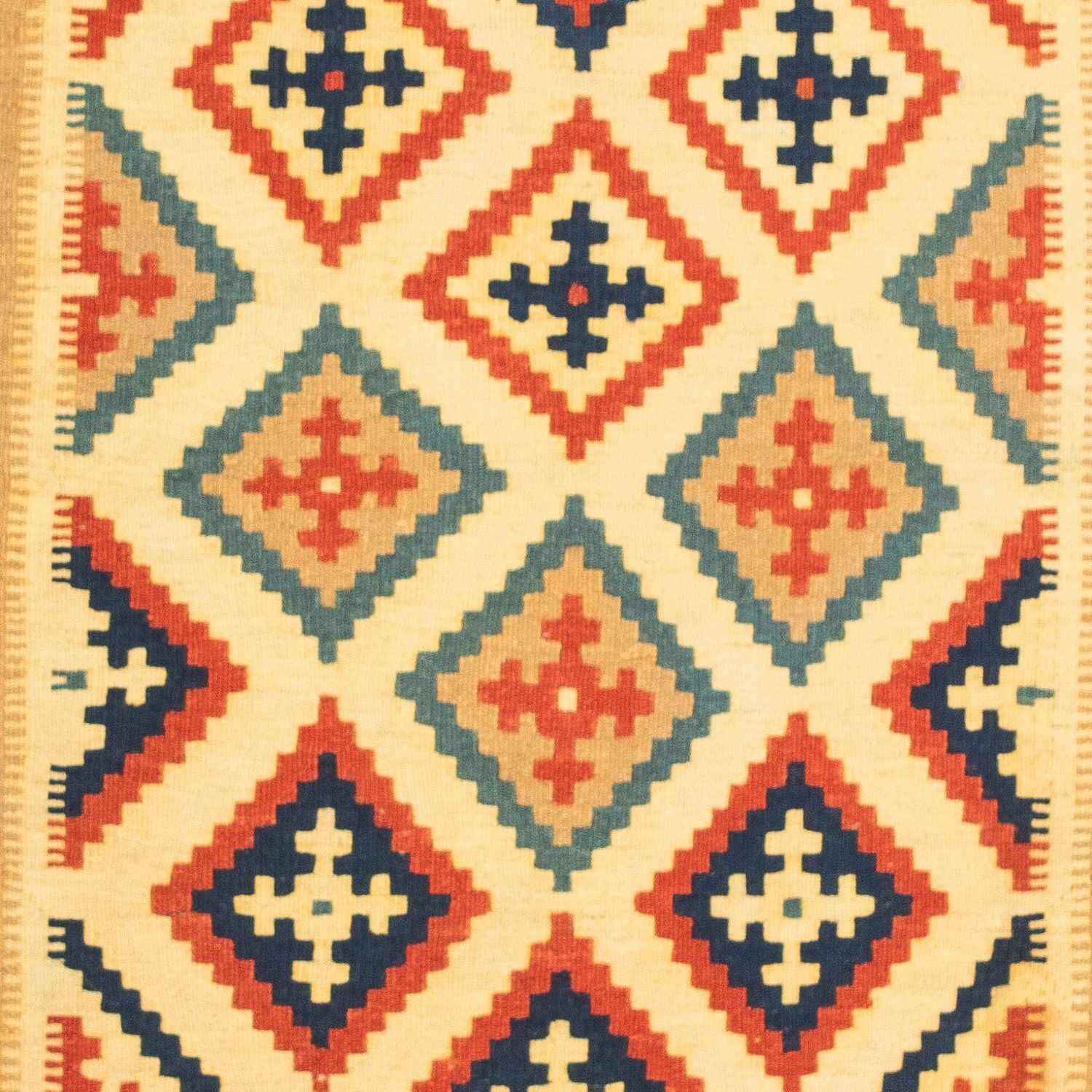 Kelim Teppich - Oriental 105 x 103 cm - mehrfarbig