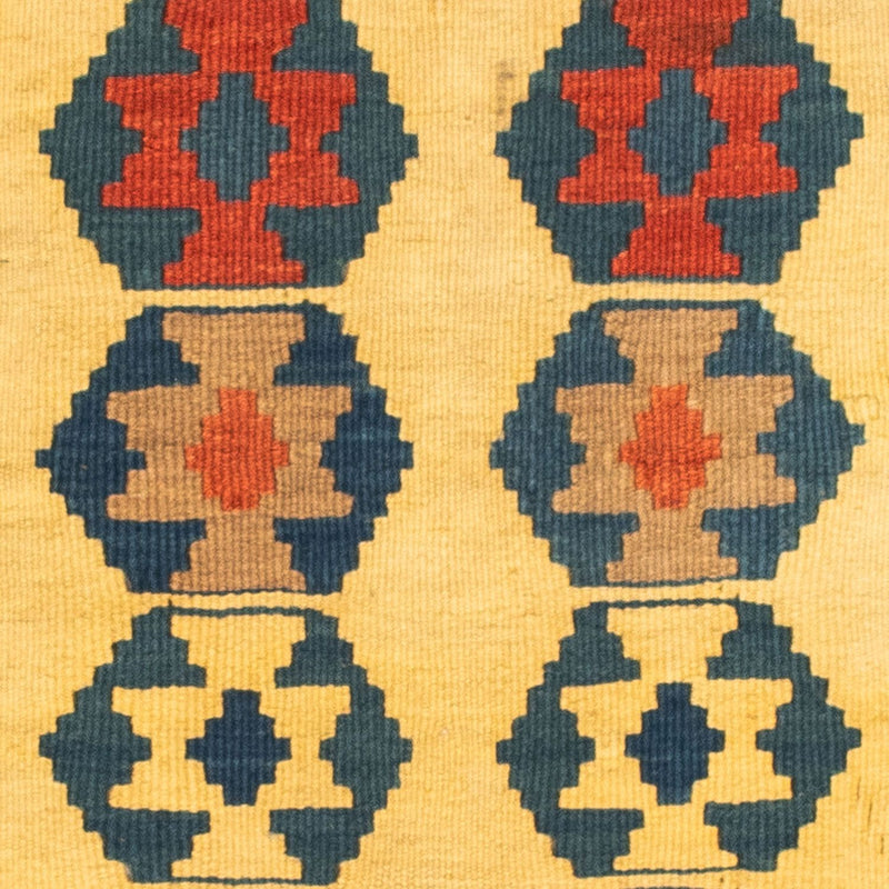 Kelim Teppich - Oriental 101 x 95 cm - gold