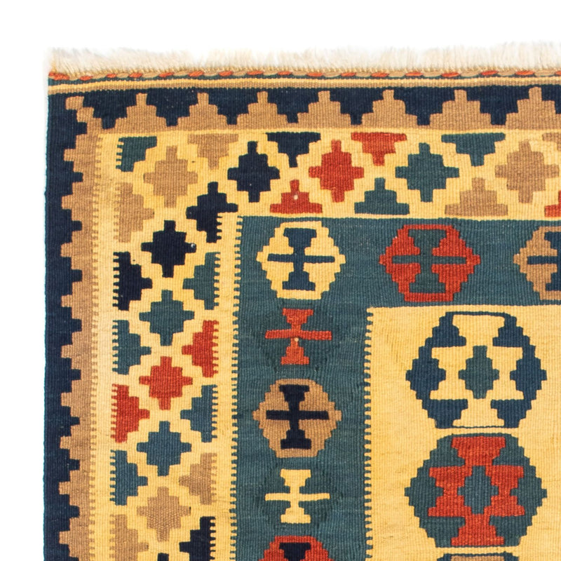 Kelim Teppich - Oriental 101 x 95 cm - gold
