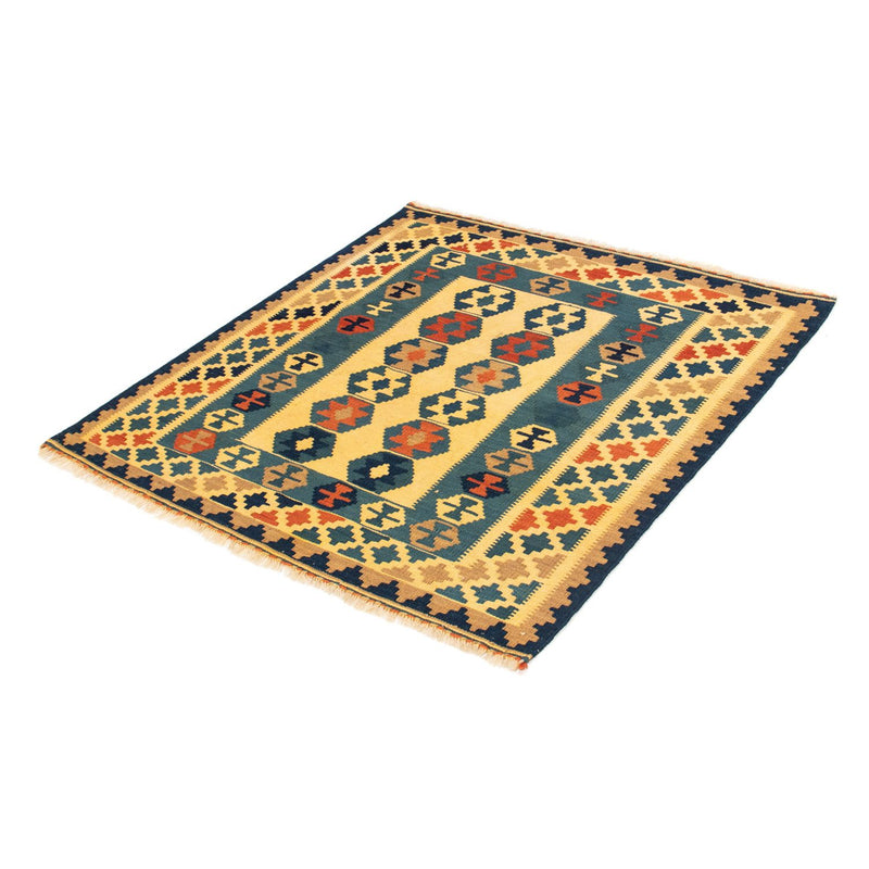Kelim Teppich - Oriental 101 x 95 cm - gold