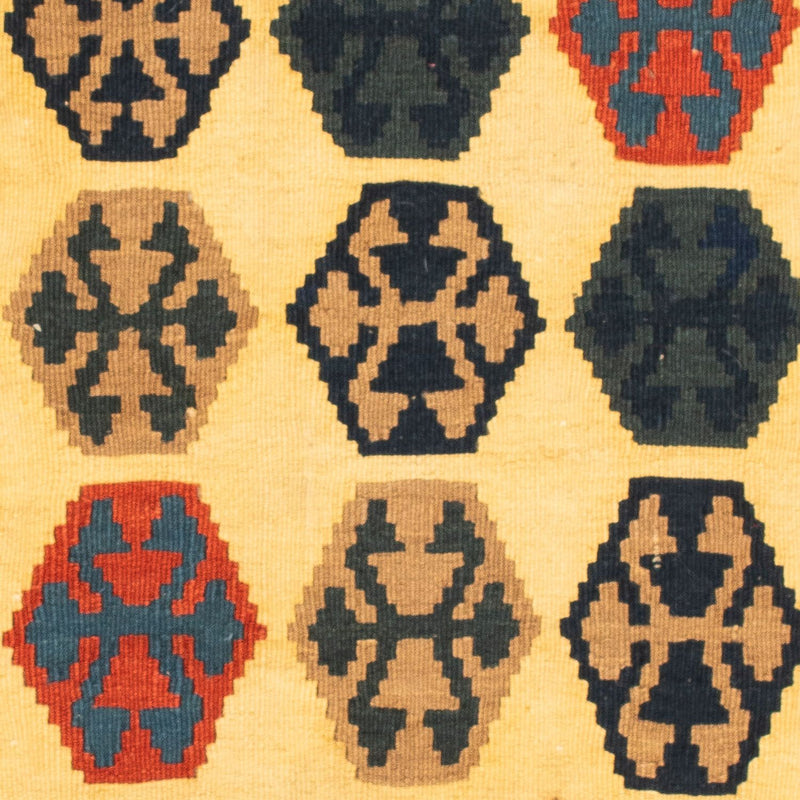 Kelim Teppich - Oriental 103 x 100 cm - dunkelblau