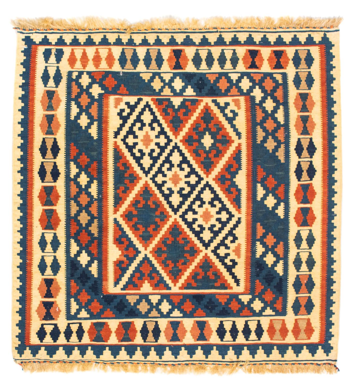 Kelim Teppich - Oriental 106 x 100 cm - mehrfarbig