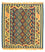 Kelim Teppich - Oriental 107 x 100 cm - dunkelblau