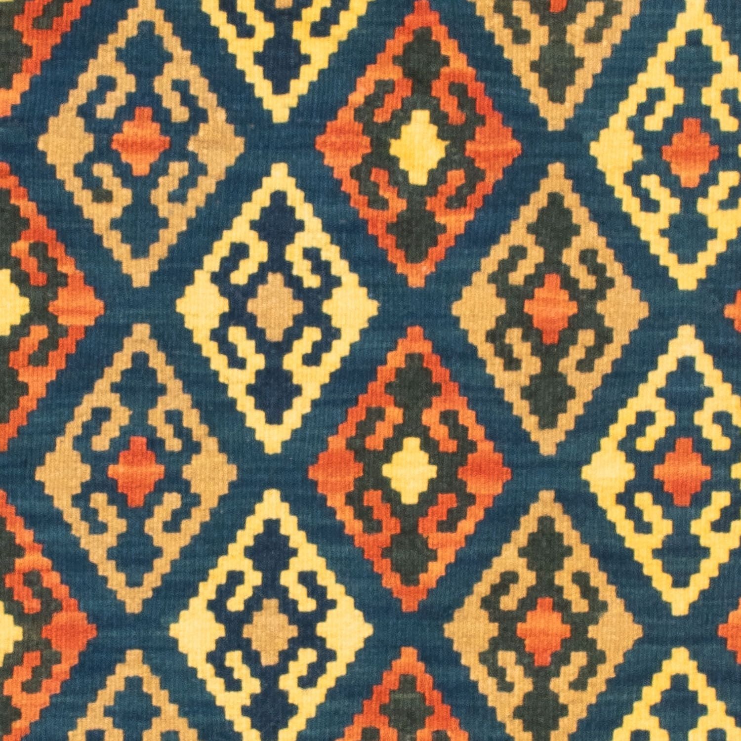 Kelim Teppich - Oriental 107 x 100 cm - dunkelblau