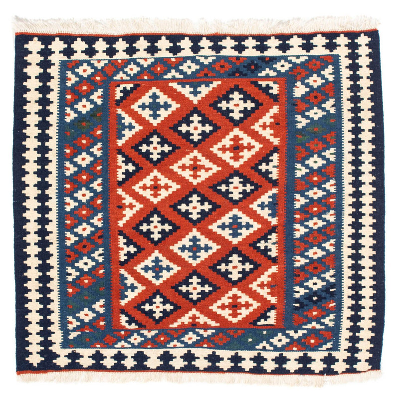 Kelim Teppich - Oriental 103 x 100 cm - dunkelblau