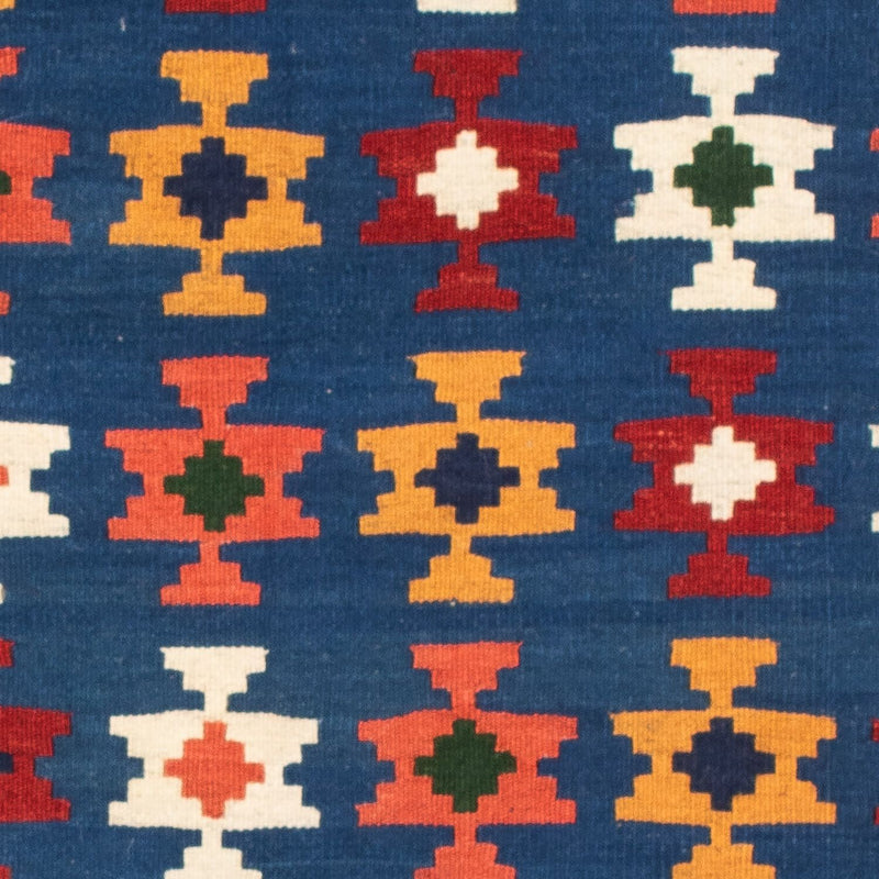 Kelim Teppich - Oriental 104 x 100 cm - dunkelblau