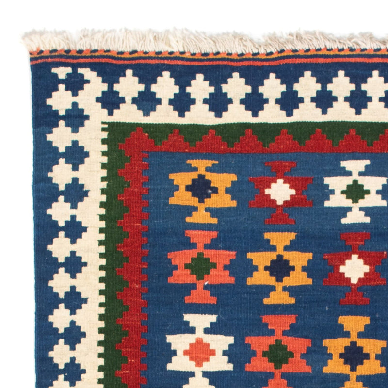 Kelim Teppich - Oriental 104 x 100 cm - dunkelblau