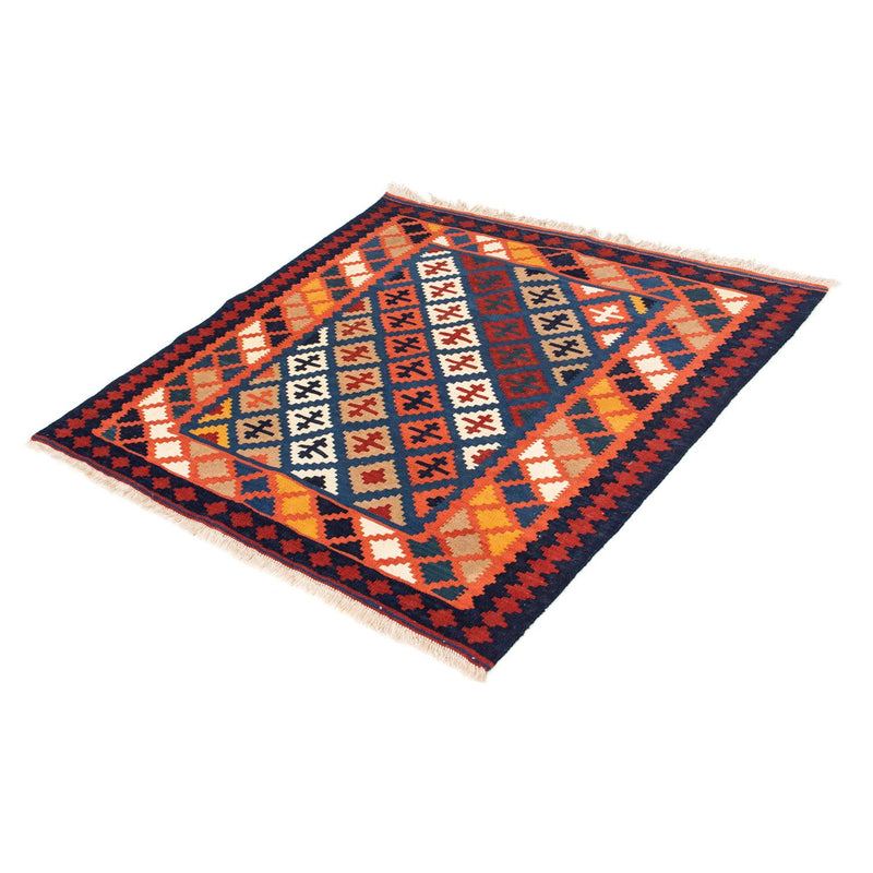 Kelim Teppich - Oriental 104 x 100 cm - dunkelblau