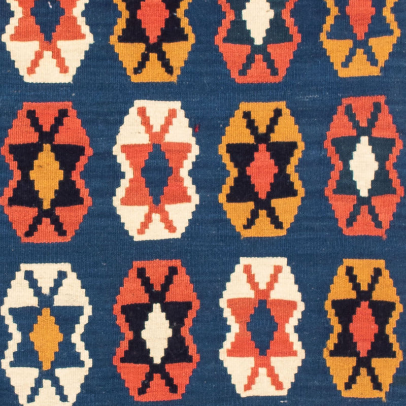 Kelim Teppich - Oriental 103 x 100 cm - dunkelblau