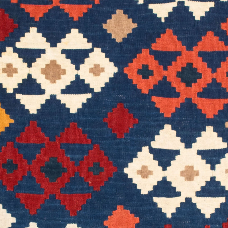 Kelim Teppich - Oriental 103 x 100 cm - dunkelblau