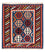 Kelim Teppich - Oriental 102 x 100 cm - blau