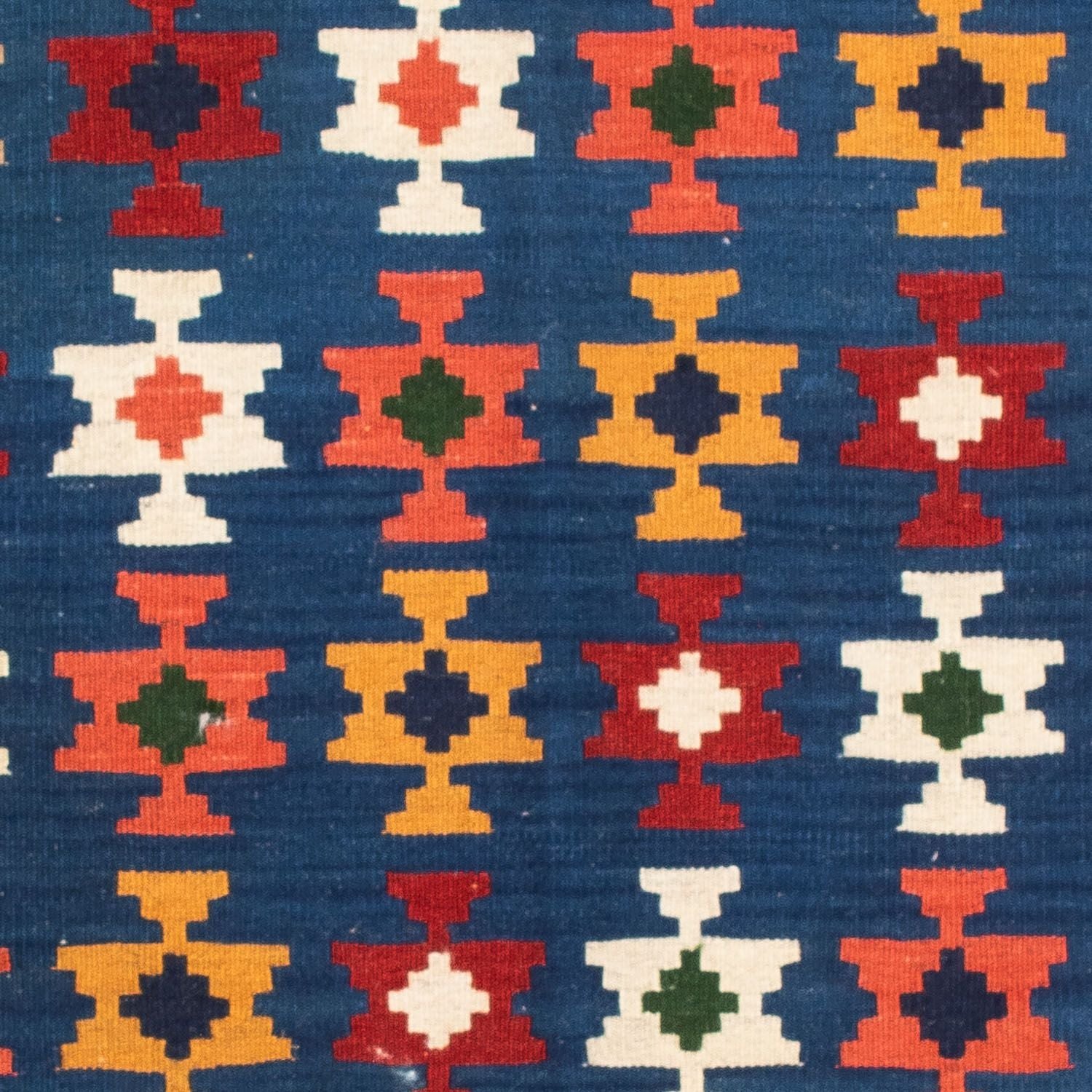 Kelim Teppich - Oriental 103 x 100 cm - dunkelblau