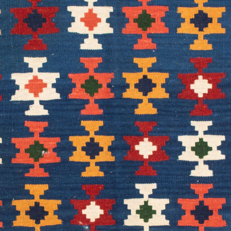 Kelim Teppich - Oriental 103 x 100 cm - dunkelblau