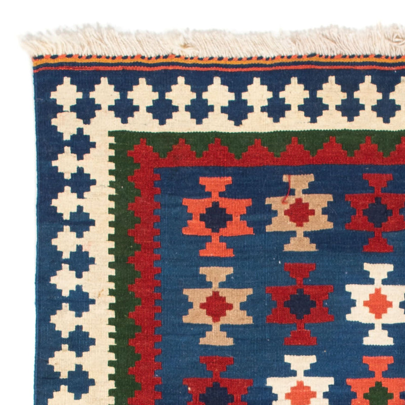 Kelim Teppich - Oriental 103 x 100 cm - dunkelblau
