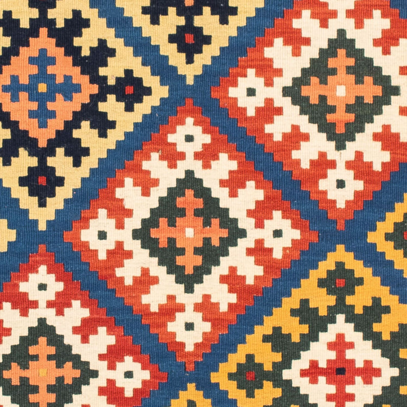 Kelim Teppich - Oriental 104 x 100 cm - dunkelblau