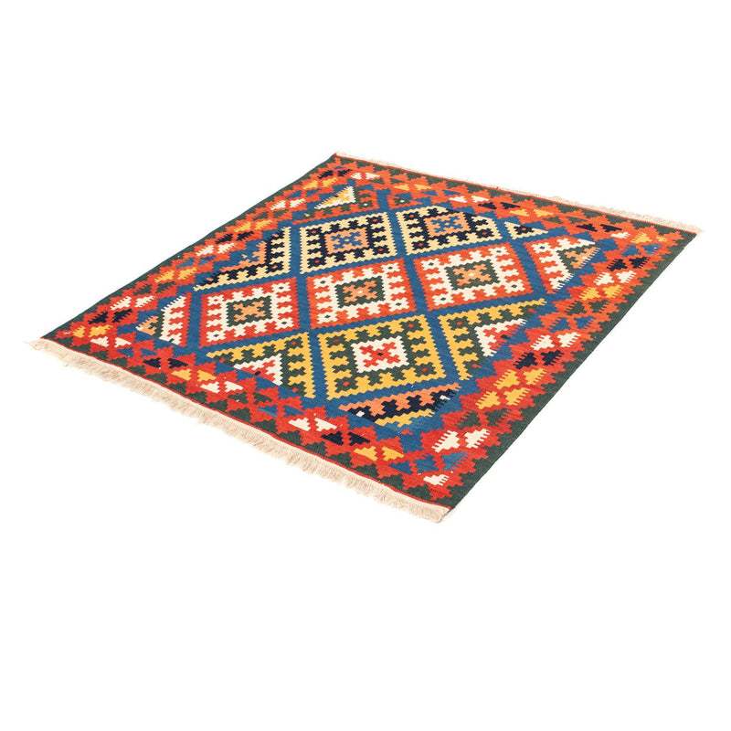 Kelim Teppich - Oriental 104 x 100 cm - dunkelblau