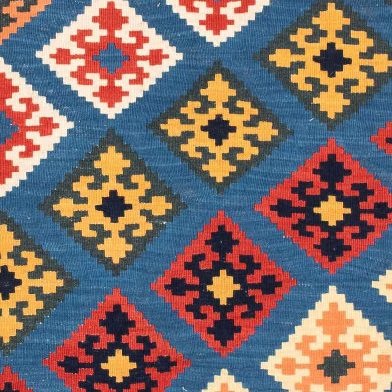 Kelim Teppich - Oriental 110 x 107 cm - blau