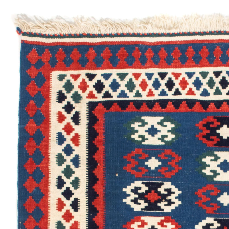 Kelim Teppich - Oriental 100 x 98 cm - dunkelblau