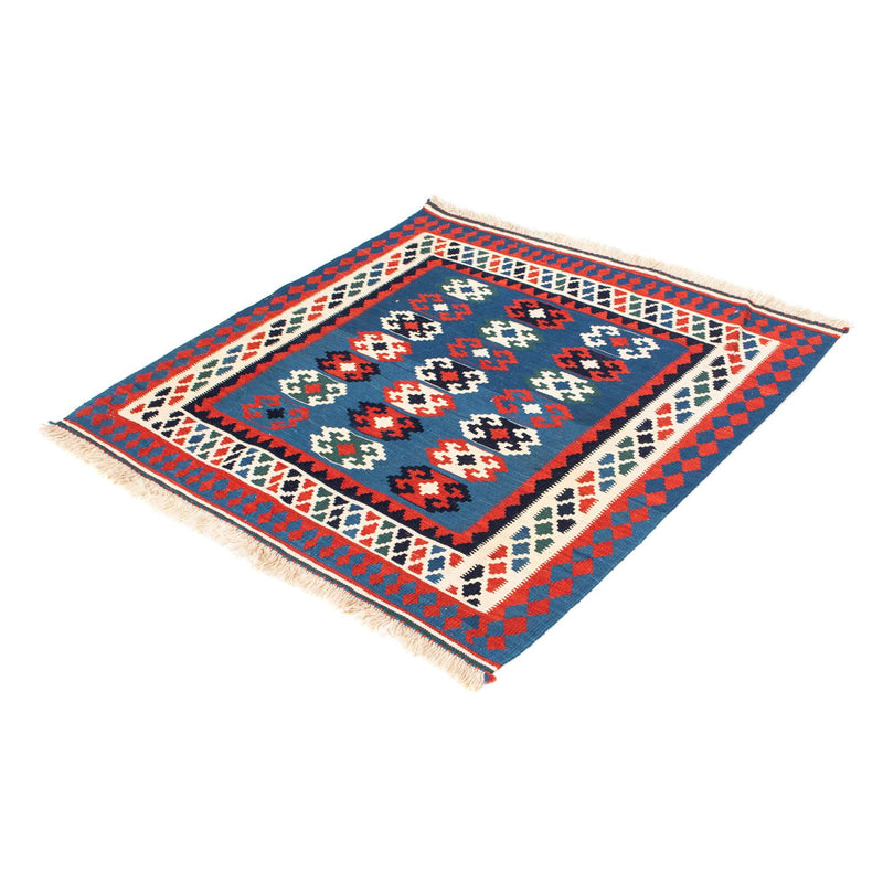 Kelim Teppich - Oriental 100 x 98 cm - dunkelblau