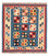 Kelim Teppich - Oriental 107 x 101 cm - seeblau