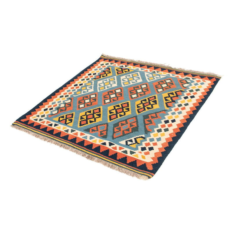 Kelim Teppich - Oriental 100 x 98 cm - hellblau