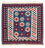 Kelim Teppich - Oriental 102 x 100 cm - blau