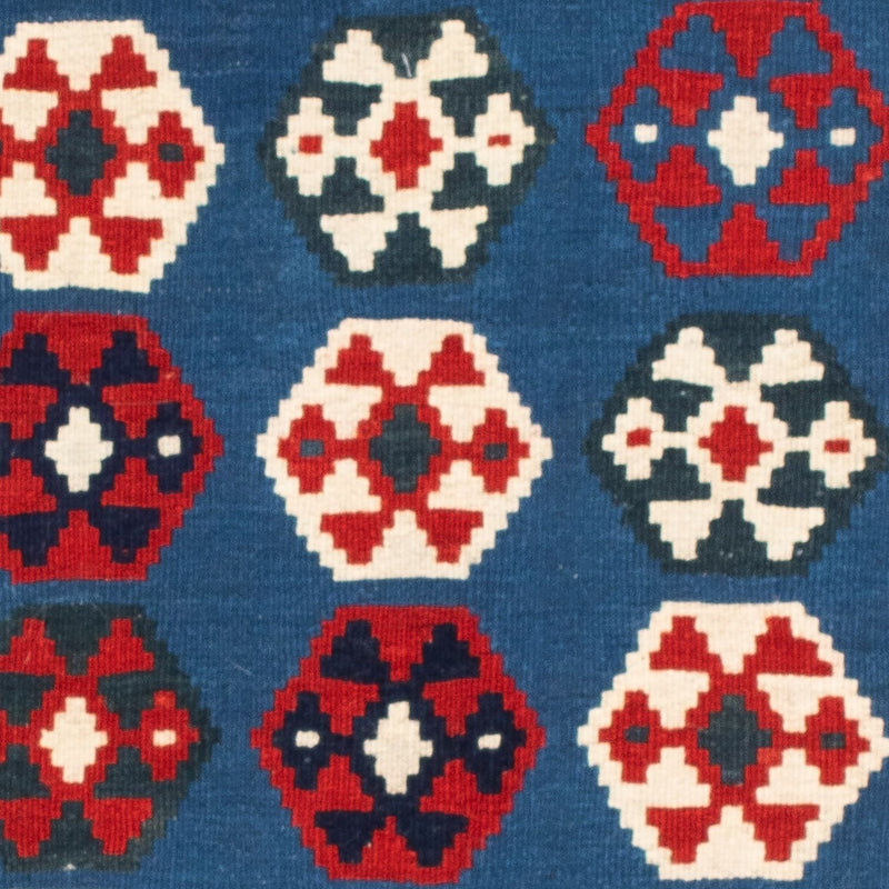 Kelim Teppich - Oriental 102 x 100 cm - blau