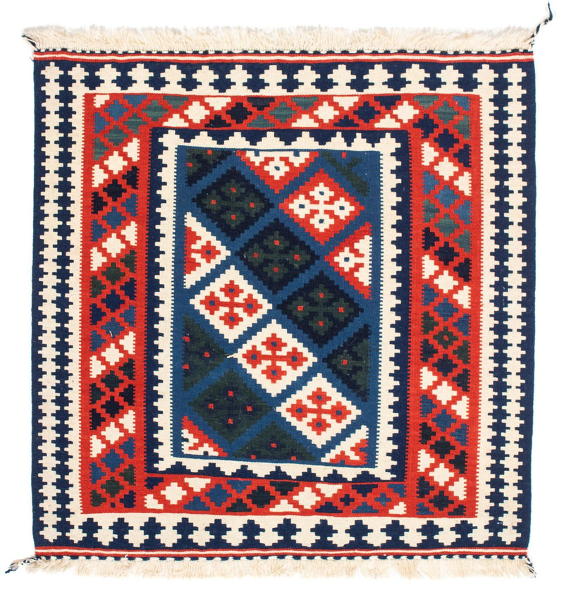 Kelim Teppich - Oriental 104 x 103 cm - mehrfarbig