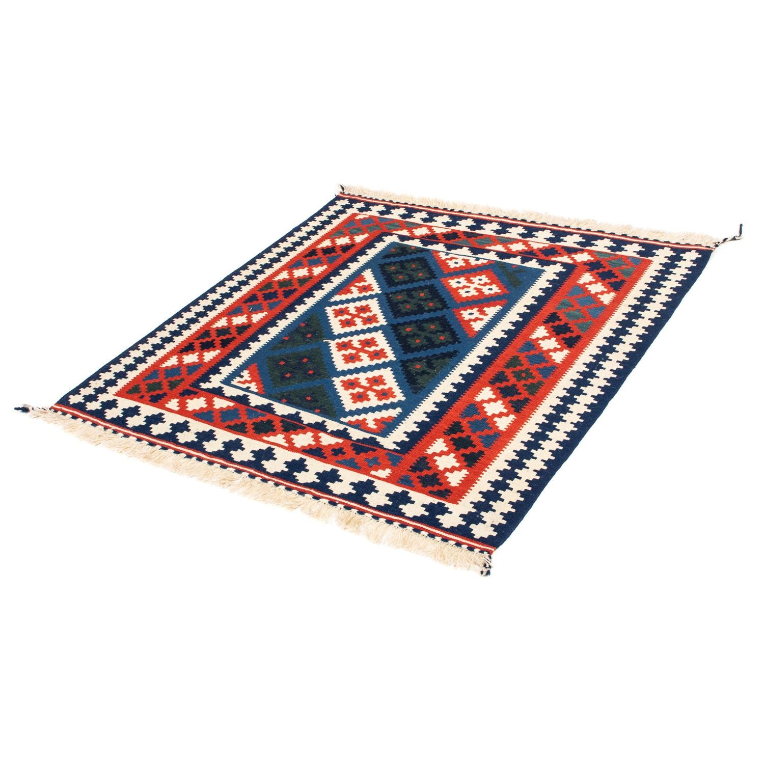 Kelim Teppich - Oriental 104 x 103 cm - mehrfarbig