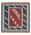 Kelim Teppich - Oriental 105 x 102 cm - mehrfarbig