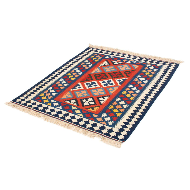 Kelim Teppich - Oriental 118 x 102 cm - blau