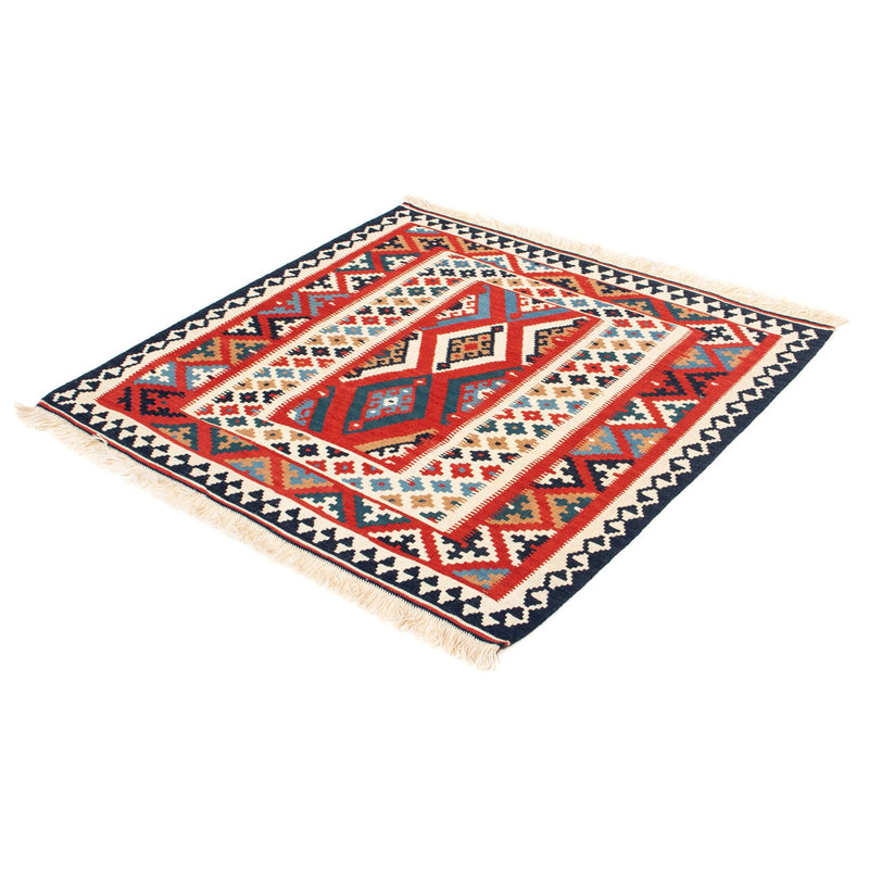 Kelim Teppich - Oriental 108 x 105 cm - rot