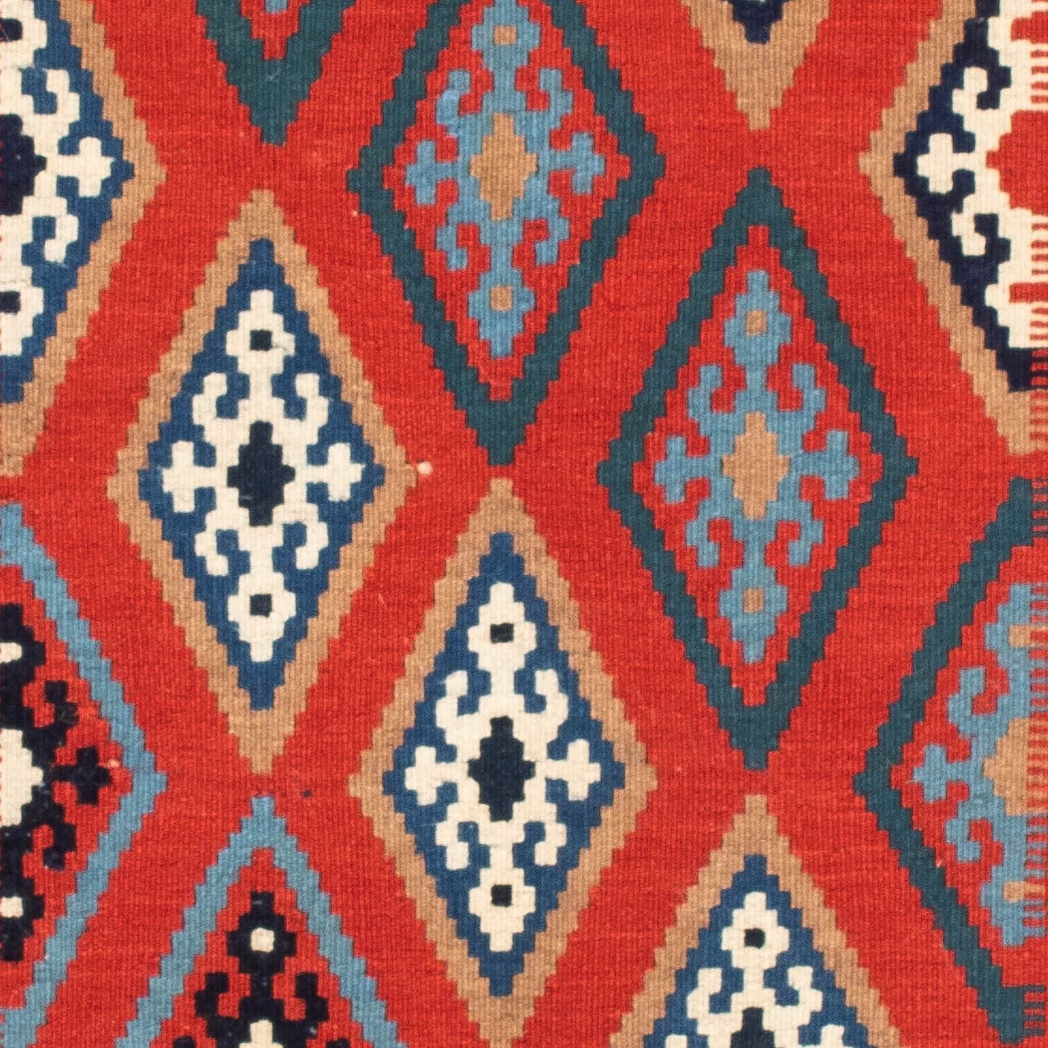Kelim Teppich - Oriental 100 x 98 cm - blau