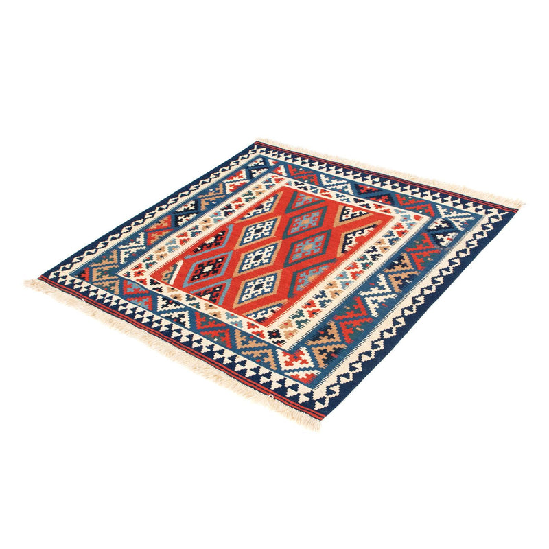 Kelim Teppich - Oriental 100 x 98 cm - blau