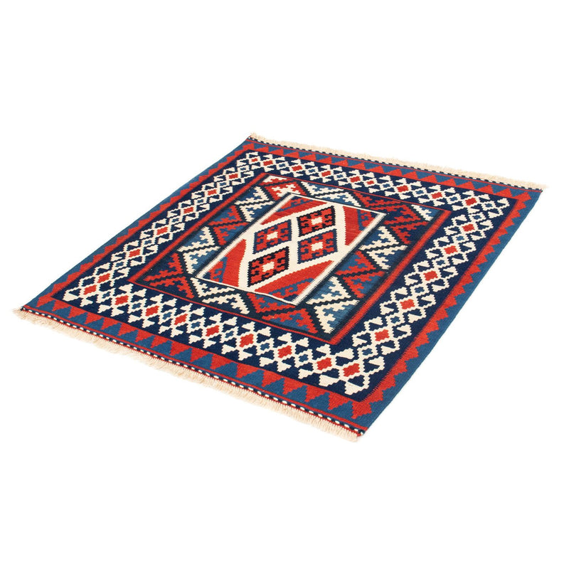 Kelim Teppich - Oriental 100 x 100 cm - rot