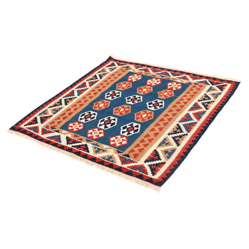 Kelim Teppich - Oriental 104 x 102 cm - blau