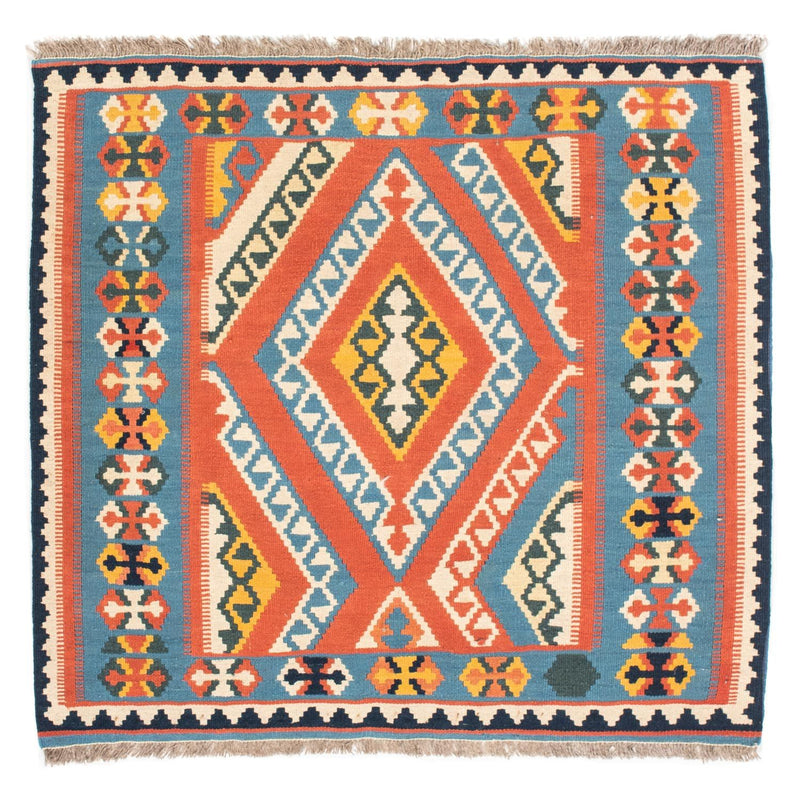 Kelim Teppich - Oriental 107 x 100 cm - orange