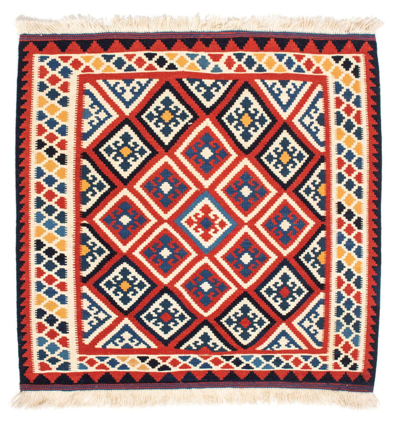 Kelim Teppich - Oriental 106 x 105 cm - rot