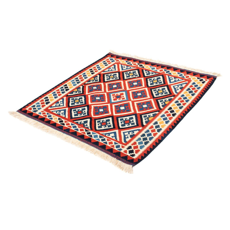 Kelim Teppich - Oriental 106 x 105 cm - rot