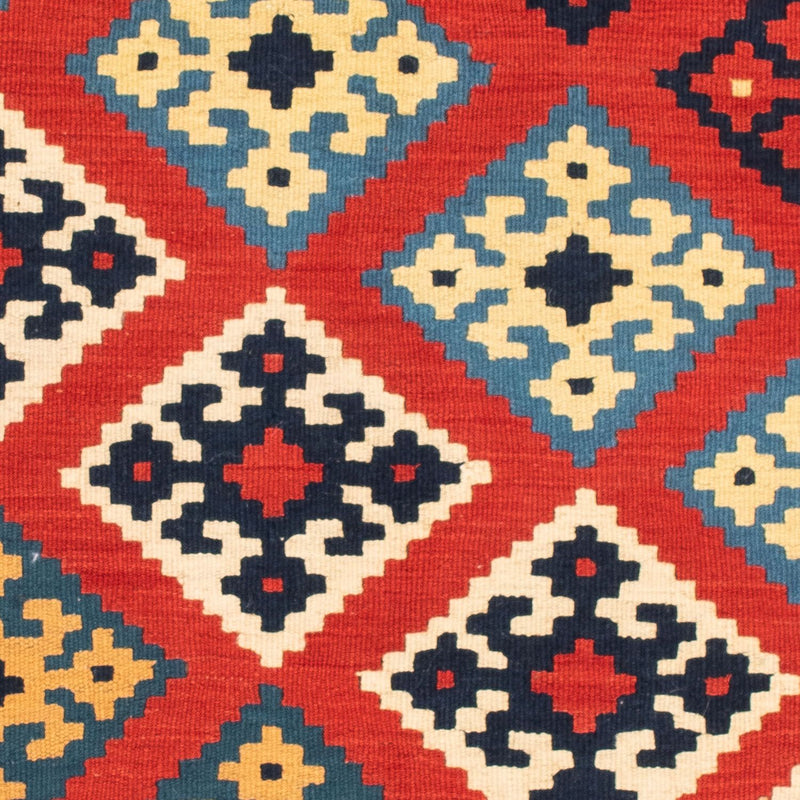 Kelim Teppich - Oriental 105 x 105 cm - rot